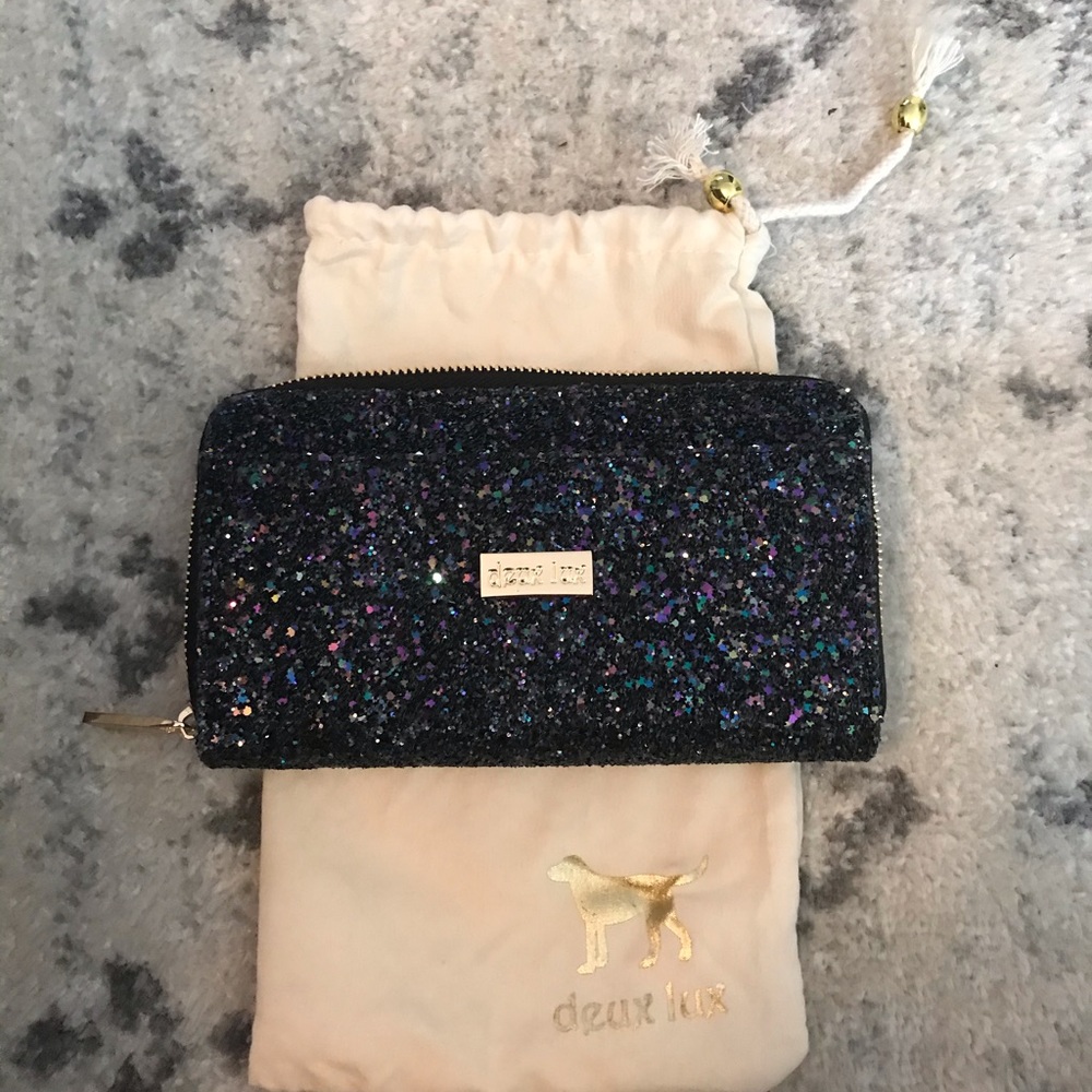 Blue Sequin Wallet